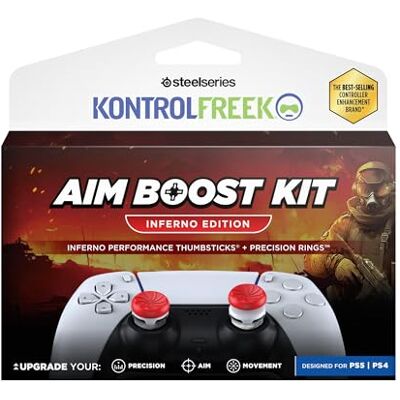 KontrolFreek FPS Aim Boost Kit Freek Inferno PS5 Stick Aufsätze High-Rise & Mid-Rise Joystick Erhöhung für PlayStation 5 & PS4 Maximale Präzision für FPS Rot KontrolFreek FPS Aim Boost Kit Freek Inferno PS5 Stick Aufsätze High-Rise & Mid-Rise Joystick Erhöhung für PlayStation 5 & PS4 Maximale Präzision für FPS Rot