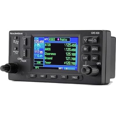 Aerosoft RealSimGear GNS430 Garmin GNS 430 Hardware für Flugsimulator mit 3,5 Zoll LCD, Desktop- & Panel-Montage, für Windows PC Aerosoft RealSimGear GNS430 Garmin GNS 430 Hardware für Flugsimulator mit 3,5 Zoll LCD, Desktop- & Panel-Montage, für Windows PC