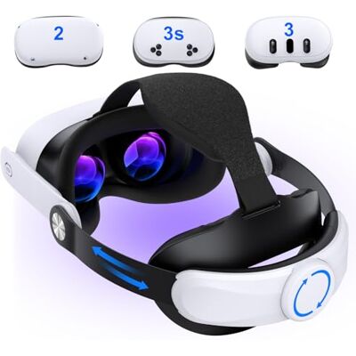 Garmin Headstrap für Meta Quest 3S/Quest 3/Quest 2, verstellbares Ersatz-Kopfband für Elite-Kopfband, VR-Headset-Gurt für verbesserten Halt und Komfort für VR-Konsolen, Meta Quest 3s zubehör Garmin Headstrap für Meta Quest 3S/Quest 3/Quest 2, verstellbares Ersatz-Kopfband für Elite-Kopfband, VR-Headset-Gurt für verbesserten Halt und Komfort für VR-Konsolen, Meta Quest 3s zubehör