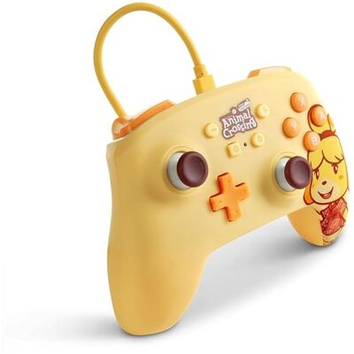 PowerA Verbesserter Kabelgebundener Controller für Nintendo Switch – Animal Crossing: Isabelle, Gamepad, Game-Controller, Kabelgebundener Controller, Offiziell Lizenziert PowerA Verbesserter Kabelgebundener Controller für Nintendo Switch – Animal Crossing: Isabelle, Gamepad, Game-Controller, Kabelgebundener Controller, Offiziell Lizenziert