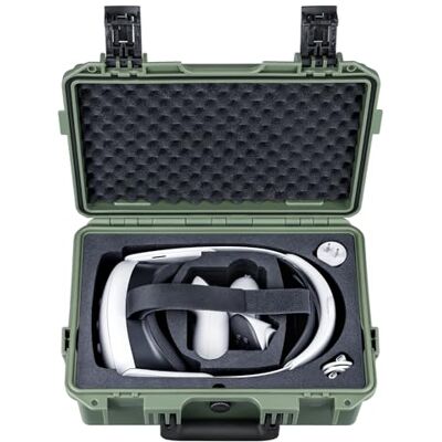 Lykus Titan OQ200 Wasserdichter Koffer für Quest 3S/3, Elite Head Strap NUR KOFFER, Passend für Standard & Official Elite Head Strap, IP67 wasserdicht, Stoßfest, CNC-gefrästes Schaumstoff Lykus Titan OQ200 Wasserdichter Koffer für Quest 3S/3, Elite Head Strap NUR KOFFER, Passend für Standard & Official Elite Head Strap, IP67 wasserdicht, Stoßfest, CNC-gefrästes Schaumstoff