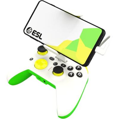 Rotor Riot RiotPWR ESL Game Controller für Android Smartphones USB-C,störungsfreier Spielfluss,Power Pass Through Charging,ZeroG Halterung,verbesserter 8-Wege-D-Pad,Share-Taste,Audiobuchse,RP1925ESL,grün-weiß Rotor Riot RiotPWR ESL Game Controller für Android Smartphones USB-C,störungsfreier Spielfluss,Power Pass Through Charging,ZeroG Halterung,verbesserter 8-Wege-D-Pad,Share-Taste,Audiobuchse,RP1925ESL,grün-weiß
