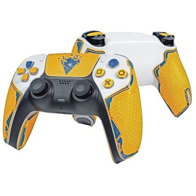 Shadow Controller Griffe für PS5 DualSense, Anti-Rutsch, Mehrtextur, Schweißabsorbierend, Vorgeschnittenes Grifftape Set (Gelb, Blau & Schwarz, 2.0 für DualSense) Shadow Controller Griffe für PS5 DualSense, Anti-Rutsch, Mehrtextur, Schweißabsorbierend, Vorgeschnittenes Grifftape Set (Gelb, Blau & Schwarz, 2.0 für DualSense)