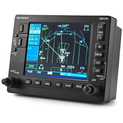 Aerosoft RealSimGear GNS530 Garmin GNS 530 Hardware für Flugsimulator mit 5 Zoll LCD, Desktop- & Panel-Montage, für Windows PC Aerosoft RealSimGear GNS530 Garmin GNS 530 Hardware für Flugsimulator mit 5 Zoll LCD, Desktop- & Panel-Montage, für Windows PC