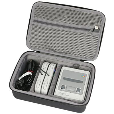 co2CREA Tasche für Nintendo Classic Mini Konsole,Schutz Hart Shell Tragetasche für Super NES / Super Nintendo Entertainment System & Zubehör,Nur Koffer co2CREA Tasche für Nintendo Classic Mini Konsole,Schutz Hart Shell Tragetasche für Super NES / Super Nintendo Entertainment System & Zubehör,Nur Koffer