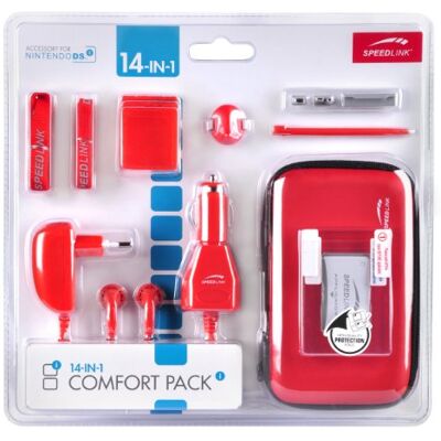 Speedlink Zubehör für Nintendo Handheld (Tasche/Kopfhörer/Ladekabel Steckdose und KFZ/Touchpen/Spielhülle/Mikrofasertuch/Trageriemen) rot Speedlink Zubehör für Nintendo Handheld (Tasche/Kopfhörer/Ladekabel Steckdose und KFZ/Touchpen/Spielhülle/Mikrofasertuch/Trageriemen) rot