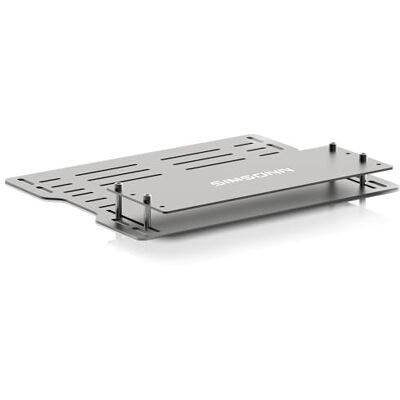 SIMSONN Grundplatte für Plus X Hydraulische Sim-Racing-Pedale PC, Professionelle Lastzelle Rennsimulator Pedale, Silber (nur 1 Baseplate) SIMSONN Grundplatte für Plus X Hydraulische Sim-Racing-Pedale PC, Professionelle Lastzelle Rennsimulator Pedale, Silber (nur 1 Baseplate)