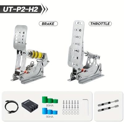 Simjack UT Sim Rennpedale 200 kg Lastzelle Bremspedal PC Rennsimulator Pedale Drucksensor HE Hydraulikpedale Sim Racing Pedals (UT-P2-H2) Simjack UT Sim Rennpedale 200 kg Lastzelle Bremspedal PC Rennsimulator Pedale Drucksensor HE Hydraulikpedale Sim Racing Pedals (UT-P2-H2)