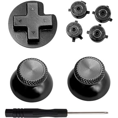 Nintendo Metal Butons Anolog Joystick Thumbsticks ABXY Button Keys Ersatzteil für Switch Controller Modifizierter Metallknopf ABXY Pilzkopf Analog Joystick Nintendo Metal Butons Anolog Joystick Thumbsticks ABXY Button Keys Ersatzteil für Switch Controller Modifizierter Metallknopf ABXY Pilzkopf Analog Joystick