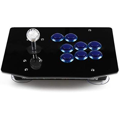 Nintendo C-FUNN Arcade Stick PC Spiel Joystick USB Fightstick Licht 6 Tasten Controller – Blau Nintendo C-FUNN Arcade Stick PC Spiel Joystick USB Fightstick Licht 6 Tasten Controller – Blau