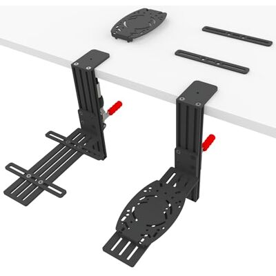 HUYE Hota-Halterung für Logitech X56, X52, X52 Pro, Gas- und Hotas Systeme für Thrustmaster T Flight HOTAS, Thrustmaster T.16000M, Thrustmaster TCA, Hotas Desk Mount für The Flight Sim Game Joystick HUYE Hota-Halterung für Logitech X56, X52, X52 Pro, Gas- und Hotas Systeme für Thrustmaster T Flight HOTAS, Thrustmaster T.16000M, Thrustmaster TCA, Hotas Desk Mount für The Flight Sim Game Joystick