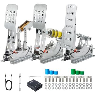 Simjack UT Sim Rennpedale 200 kg Lastzelle Bremspedal PC Rennsimulator Pedale Drucksensor HE Hydraulikpedal (UT-P3H1) Simjack UT Sim Rennpedale 200 kg Lastzelle Bremspedal PC Rennsimulator Pedale Drucksensor HE Hydraulikpedal (UT-P3H1)