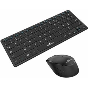 Bluestork Mini-Set – Kabellose Tastatur & Maus – kompakt – kabellos mit Smart Dongle 2,4 GHz – ultradünnes Design – ergonomisch – kompatibel mit Windows – AZERTY, schwarz Bluestork Mini-Set – Kabellose Tastatur & Maus – kompakt – kabellos mit Smart Dongle 2,4 GHz – ultradünnes Design – ergonomisch – kompatibel mit Windows – AZERTY, schwarz