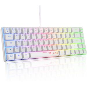THE G-LAB Tastiera Da Gioco KeyZ-HydrogeN-W/fr Membrana Bianca Al 60% THE G-LAB Tastiera Da Gioco KeyZ-HydrogeN-W/fr Membrana Bianca Al 60%