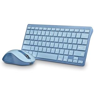 NGS Fantasy Kit Blau – Kabellose Tastatur und Maus QWERTY Spanisch, wiederaufladbarer Lautlos, Multimode 2,4 GHz und Bluetooth, 12 Multimedia-Tasten, Verstellbarer DPI, Blau NGS Fantasy Kit Blau – Kabellose Tastatur und Maus QWERTY Spanisch, wiederaufladbarer Lautlos, Multimode 2,4 GHz und Bluetooth, 12 Multimedia-Tasten, Verstellbarer DPI, Blau