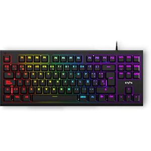 Energy Sistem Gaming Tastatur ESG K6 Mechanik (USB-Tastatur, LED Regenbogen Effekt Lichter, TKL Mechanical Keyboard) Energy Sistem Gaming Tastatur ESG K6 Mechanik (USB-Tastatur, LED Regenbogen Effekt Lichter, TKL Mechanical Keyboard)