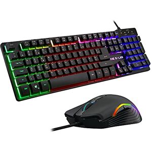 THE G-LAB Combo Krypton – Gaming-Tastatur AZERTY USB Anti-Ghosting + Gaming-Maus 6 Tasten 3200 DPI – Gamer Pack kabelgebunden PC PS4 Xbox One Mac RGB-Hintergrundbeleuchtung (schwarz) THE G-LAB Combo Krypton – Gaming-Tastatur AZERTY USB Anti-Ghosting + Gaming-Maus 6 Tasten 3200 DPI – Gamer Pack kabelgebunden PC PS4 Xbox One Mac RGB-Hintergrundbeleuchtung (schwarz)