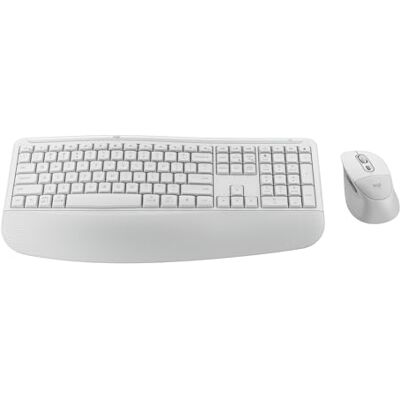 Logitech Signature Comfort Plus Combo MK880, kabelloses Tastatur-Maus-Set, komfortable Tastatur in Standardgröße mit Handballenauflage, geräuscharmen Klicks, Bluetooth, Windows,macOS, DEU QWERTZ- Weiß Logitech Signature Comfort Plus Combo MK880, kabelloses Tastatur-Maus-Set, komfortable Tastatur in Standardgröße mit Handballenauflage, geräuscharmen Klicks, Bluetooth, Windows,macOS, DEU QWERTZ- Weiß