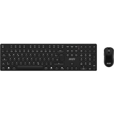 MSI Forge K210 Wireless Combo Maus & Tastatur DE Schwarz DE Layout + Maus-Paket, flaches Profil, 2,4 GHz, 120 Stunden, wiederaufladbar, Maus, optischer Sensor mit 1600 DPI MSI Forge K210 Wireless Combo Maus & Tastatur DE Schwarz DE Layout + Maus-Paket, flaches Profil, 2,4 GHz, 120 Stunden, wiederaufladbar, Maus, optischer Sensor mit 1600 DPI