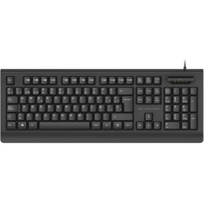 Conceptronic USB-Tastatur mit Smart ID-Kartenleser, IT-Layout, Schwarz Conceptronic USB-Tastatur mit Smart ID-Kartenleser, IT-Layout, Schwarz