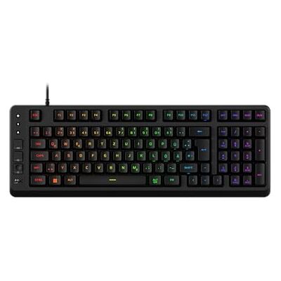 HyperX Eve 1800 Gaming-Tastatur – Kompakte 1800-Layout, QWERTZ deutsches Layout, 10-Zonen RGB-Beleuchtung, Membranschalter, Mediensteuerung, Anti-Ghosting, PC/PS5/Xbox kompatibel – Schwarz HyperX Eve 1800 Gaming-Tastatur – Kompakte 1800-Layout, QWERTZ deutsches Layout, 10-Zonen RGB-Beleuchtung, Membranschalter, Mediensteuerung, Anti-Ghosting, PC/PS5/Xbox kompatibel – Schwarz