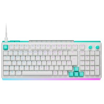 Logitech G512 X 98 DUAL SWAP, Hot-Swappable TMR Analog/Mechanische Gaming-Tastatur, 8K-Abfragerate, benutzerdefinierte Betätigung 0,1–4,0 mm, LIGHTSYNC RGB, Verkabelt, PC, Mac, DEU QWERTZ Weiß Logitech G512 X 98 DUAL SWAP, Hot-Swappable TMR Analog/Mechanische Gaming-Tastatur, 8K-Abfragerate, benutzerdefinierte Betätigung 0,1–4,0 mm, LIGHTSYNC RGB, Verkabelt, PC, Mac, DEU QWERTZ Weiß