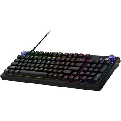 Logitech 316 X 98 Gaming-Tastatur, 8-kHz-Abtastrate, im laufenden Betrieb austauschbare taktile Schalter, Gasket-Montage, LED-Punktmatrix-Display und Drehregler, Double-Shot-PBT-Tastenkappen, USB-C Logitech 316 X 98 Gaming-Tastatur, 8-kHz-Abtastrate, im laufenden Betrieb austauschbare taktile Schalter, Gasket-Montage, LED-Punktmatrix-Display und Drehregler, Double-Shot-PBT-Tastenkappen, USB-C