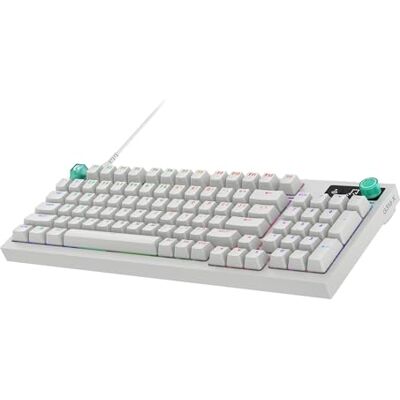 Logitech 316 X 98 Gaming-Tastatur, 8-kHz-Abtastrate, im laufenden Betrieb austauschbare taktile Schalter, Gasket-Montage, LED-Punktmatrix-Display und Drehregler, Double-Shot-PBT-Tastenkappen, USB-C Logitech 316 X 98 Gaming-Tastatur, 8-kHz-Abtastrate, im laufenden Betrieb austauschbare taktile Schalter, Gasket-Montage, LED-Punktmatrix-Display und Drehregler, Double-Shot-PBT-Tastenkappen, USB-C