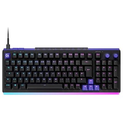 Logitech G512 X 98 DUAL SWAP, Hot-Swappable TMR Analog/Mechanische Gaming-Tastatur, 8K-Abfragerate, benutzerdefinierte Betätigung 0,1–4,0 mm, LIGHTSYNC RGB,Verkabelt, PC,Mac,DEU QWERTZ Schwarz Logitech G512 X 98 DUAL SWAP, Hot-Swappable TMR Analog/Mechanische Gaming-Tastatur, 8K-Abfragerate, benutzerdefinierte Betätigung 0,1–4,0 mm, LIGHTSYNC RGB,Verkabelt, PC,Mac,DEU QWERTZ Schwarz