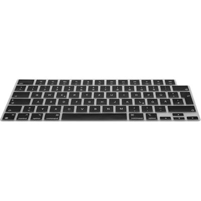 kwmobile Silikon Tastaturschutz für Apple MacBook Air 13.6 M3 2024 A3113 QWERTZ Keyboard Cover Abdeckung Schwarz kwmobile Silikon Tastaturschutz für Apple MacBook Air 13.6 M3 2024 A3113 QWERTZ Keyboard Cover Abdeckung Schwarz