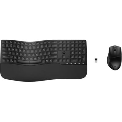 HP 680 Combo kabellose Tastatur und Maus, 6 programmierbare Tasten, optischer Sensor mit 1200 DPI, bis zu 36 Monate Akku für die Tastatur und 20 für die Maus, kompatibel mit Windows 11, Schwarz HP 680 Combo kabellose Tastatur und Maus, 6 programmierbare Tasten, optischer Sensor mit 1200 DPI, bis zu 36 Monate Akku für die Tastatur und 20 für die Maus, kompatibel mit Windows 11, Schwarz