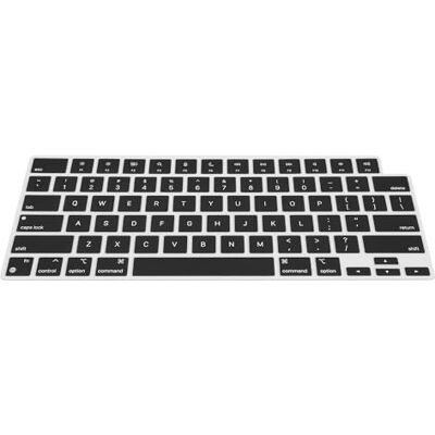 kwmobile Silikon Tastaturschutz für Apple MacBook Air 15 M4 2025 A3241 QWERTY US Keyboard Cover Abdeckung Schwarz kwmobile Silikon Tastaturschutz für Apple MacBook Air 15 M4 2025 A3241 QWERTY US Keyboard Cover Abdeckung Schwarz