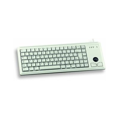 CHERRY G84-4400, Kompakte Tastatur mit Trackball, Französisches Layout (AZERTY), Kabelgebunden (PS/2-Anschluss), 2 Maustasten, Mechanische ML Switches, Grau CHERRY G84-4400, Kompakte Tastatur mit Trackball, Französisches Layout (AZERTY), Kabelgebunden (PS/2-Anschluss), 2 Maustasten, Mechanische ML Switches, Grau