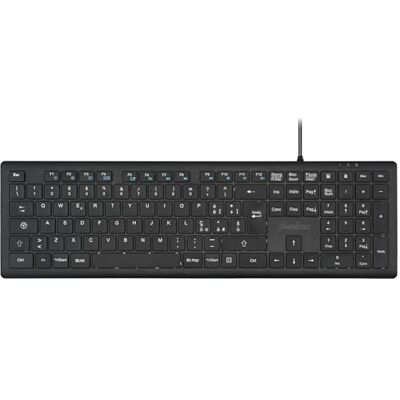 Perixx PERIBOARD-210 Kabelgebundene USB-Tastatur in voller Größe leise Scherentasten mit niedrigem Profil für PC Laptop Tablet Multimediatasten Italienisches Layout Schwarz Perixx PERIBOARD-210 Kabelgebundene USB-Tastatur in voller Größe leise Scherentasten mit niedrigem Profil für PC Laptop Tablet Multimediatasten Italienisches Layout Schwarz