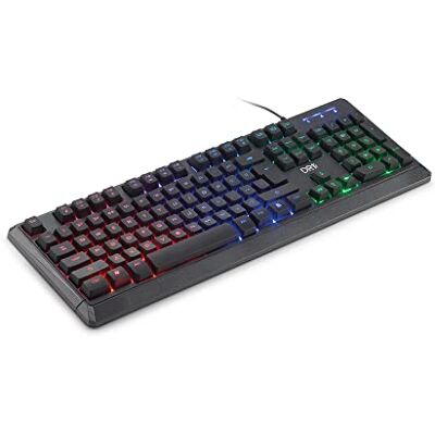 DR1TECH Puma+ Ergonomische Gaming Tastatur Mit LED Hintergrundbeleuchtung Für PC/PS4-104 Tasten Mit 6-Tasten-Rollover USB Tastatur Mit Kabel (QWERTY Internationales-Layout) DR1TECH Puma+ Ergonomische Gaming Tastatur Mit LED Hintergrundbeleuchtung Für PC/PS4-104 Tasten Mit 6-Tasten-Rollover USB Tastatur Mit Kabel (QWERTY Internationales-Layout)