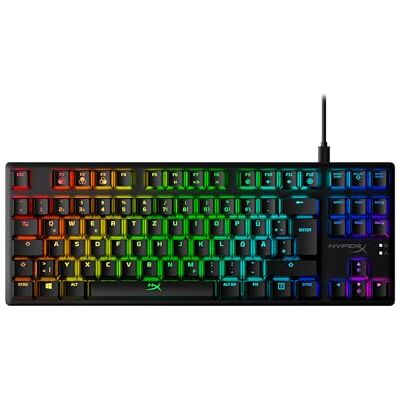 HyperX Alloy Origins Core – Mechanische Gaming-Tastatur (TKL, ohne Nummernblock) – Red Switch (linear) – RGB Beleuchtung – USB‑C (abnehmbar) – Deutsches QWERTZ DE‑Layout – Schwarz HyperX Alloy Origins Core – Mechanische Gaming-Tastatur (TKL, ohne Nummernblock) – Red Switch (linear) – RGB Beleuchtung – USB‑C (abnehmbar) – Deutsches QWERTZ DE‑Layout – Schwarz