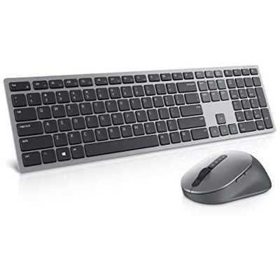 Dell Premier Kabellose Tastatur und Maus für mehrere Geräte — KM7321W — Französisch (AZERTY), Schwarz Dell Premier Kabellose Tastatur und Maus für mehrere Geräte — KM7321W — Französisch (AZERTY), Schwarz