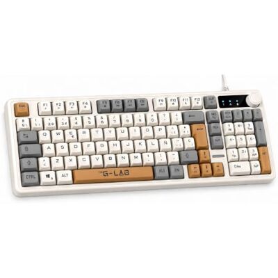 THE G-LAB Keyz Caesium EX 3C Gaming-Tastatur, USB, 98% Rainbow QWERTY mit Ñ THE G-LAB Keyz Caesium EX 3C Gaming-Tastatur, USB, 98% Rainbow QWERTY mit Ñ