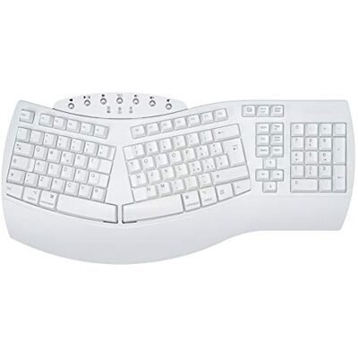 Perixx PERIBOARD-612 Ergonomische Tastatur, kabellos, 2,4 g und Bluetooth, kompatibel mit Windows 10 und Mac OS X, italienisches Layout, Weiß Perixx PERIBOARD-612 Ergonomische Tastatur, kabellos, 2,4 g und Bluetooth, kompatibel mit Windows 10 und Mac OS X, italienisches Layout, Weiß
