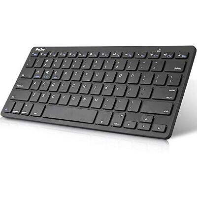 ProCase Universal Wireless US-English Keyboard (QUERTY-US Layout) for MacBook, Tablets, PC, Laptop, Smartphone, iMac, iPad, for Android Windows IOS Device,Mini Slim and Portable -Black ProCase Universal Wireless US-English Keyboard (QUERTY-US Layout) for MacBook, Tablets, PC, Laptop, Smartphone, iMac, iPad, for Android Windows IOS Device,Mini Slim and Portable -Black