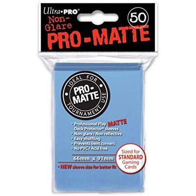 Ultra Pro 84188 Deck-Schutz Standard Sleeves, Pro-Matte Non Glare, hellblau Ultra Pro 84188 Deck-Schutz Standard Sleeves, Pro-Matte Non Glare, hellblau