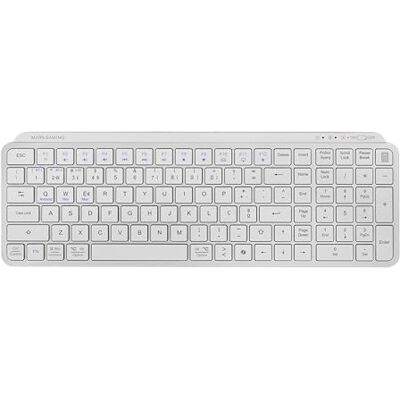 Mars Gaming MK-SILENKEYS, Portugiesisch, Kabellose Kompakte Full-Format-Tastatur, Flaches Profil, Geräuscharme Scheren-Schalter, Copilot AI-Taste, Bluetooth 5.1 Dual + 2.4GPRO, 200h, PC/Mac, Weiß Mars Gaming MK-SILENKEYS, Portugiesisch, Kabellose Kompakte Full-Format-Tastatur, Flaches Profil, Geräuscharme Scheren-Schalter, Copilot AI-Taste, Bluetooth 5.1 Dual + 2.4GPRO, 200h, PC/Mac, Weiß