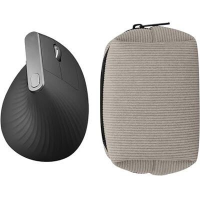 kwmobile Maus Tasche kompatibel mit Logitech Lift/MX Vertical/Anker Vertical Hülle Case für Bluetooth Maus aus robustem Cord und Neopren Stoff Grau kwmobile Maus Tasche kompatibel mit Logitech Lift/MX Vertical/Anker Vertical Hülle Case für Bluetooth Maus aus robustem Cord und Neopren Stoff Grau