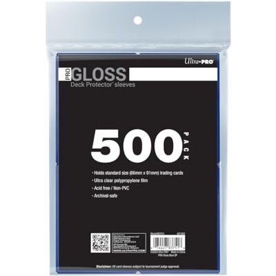 Ultra Pro PRO-Gloss Standard Deck Protector Sleeves Bundle (500ct) (66x91mm) Ultra Pro PRO-Gloss Standard Deck Protector Sleeves Bundle (500ct) (66x91mm)