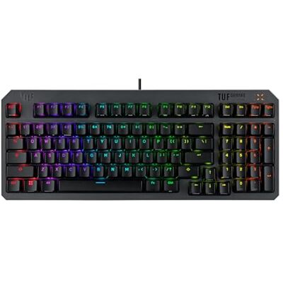 Asus TUF Gaming K3 Gen II Gaming-Tastatur mit 97 Tasten, opto-mechanische RGB-Switches, Silikondichtung, stoßdämpfender Schaumstoff, wasserdicht IP57, abnehmbare Oberplatte und Aura Sync, AZERTY Asus TUF Gaming K3 Gen II Gaming-Tastatur mit 97 Tasten, opto-mechanische RGB-Switches, Silikondichtung, stoßdämpfender Schaumstoff, wasserdicht IP57, abnehmbare Oberplatte und Aura Sync, AZERTY