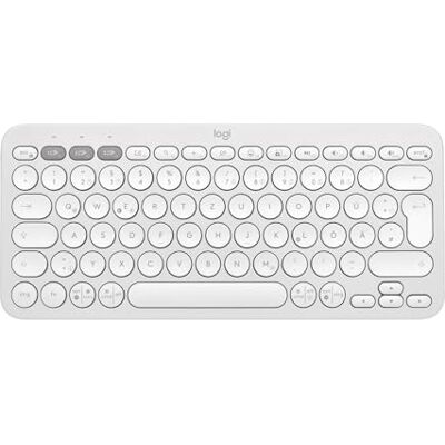Logitech Pebble Keys 2 K380s, kabellose Multi-Device Bluetooth-Tastatur mit anpassbaren Sondertasten, schlank und mobil, Easy-Switch Windows, macOS, iPadOS, Android, ChromeOS, Deutsches QWERTZ,Weiß Logitech Pebble Keys 2 K380s, kabellose Multi-Device Bluetooth-Tastatur mit anpassbaren Sondertasten, schlank und mobil, Easy-Switch Windows, macOS, iPadOS, Android, ChromeOS, Deutsches QWERTZ,Weiß