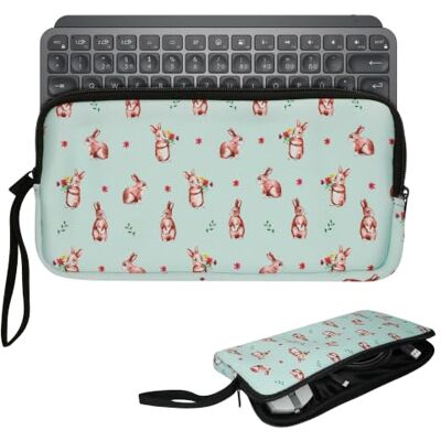 kwmobile Tastatur Tasche für Logitech Mx Keys Mini Wireless Tasche Neopren Cover 2 Innentaschen Wireless Keyboard Tastatur Hülle Schutzhülle Weiß Braun Graugrün kwmobile Tastatur Tasche für Logitech Mx Keys Mini Wireless Tasche Neopren Cover 2 Innentaschen Wireless Keyboard Tastatur Hülle Schutzhülle Weiß Braun Graugrün