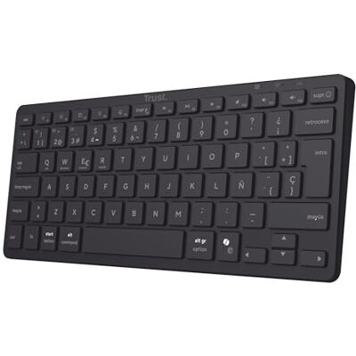 Trust Vira Spanisches Layout (QWERTY) Tastatur Kabellos Bluetooth QWERTY ES Trust Vira Spanisches Layout (QWERTY) Tastatur Kabellos Bluetooth QWERTY ES