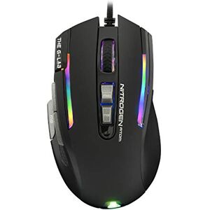 THE G-LAB Kult Nitrogen Atom Hochpräzise kabelgebundene Gaming-Maus Optischer 4800 DPI Sensor, RGB, 9 Programmierbare Tasten, Ultraleicht, Perfekt für MOBA/FPS – Kompatibel mit PC/PS4/Xbox One THE G-LAB Kult Nitrogen Atom Hochpräzise kabelgebundene Gaming-Maus Optischer 4800 DPI Sensor, RGB, 9 Programmierbare Tasten, Ultraleicht, Perfekt für MOBA/FPS – Kompatibel mit PC/PS4/Xbox One