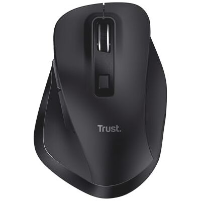 Trust Fyda Aufladbare Kabellose Maus, Nachhaltiges Design, 800-2400 DPI, 6 Tasten, Daumen- und Fingerauflage, 2,4 GHz, Funkmaus mit USB-Empfänger, Ergonomische Maus für Laptop, PC, MacBook, Büro Trust Fyda Aufladbare Kabellose Maus, Nachhaltiges Design, 800-2400 DPI, 6 Tasten, Daumen- und Fingerauflage, 2,4 GHz, Funkmaus mit USB-Empfänger, Ergonomische Maus für Laptop, PC, MacBook, Büro
